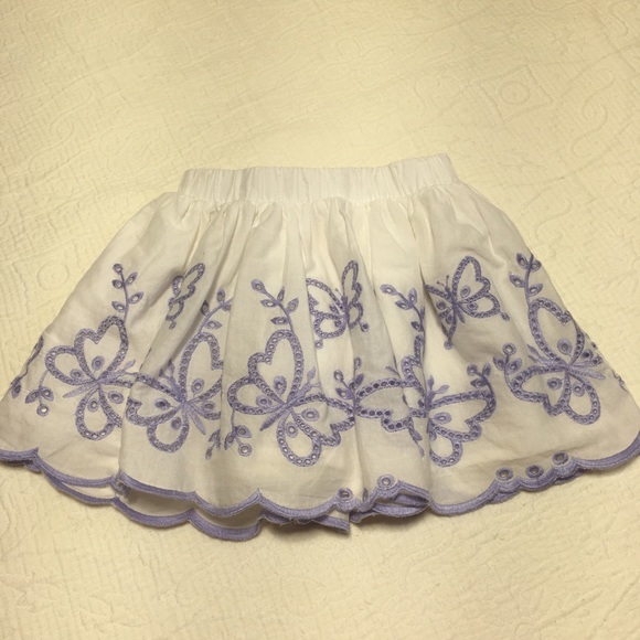 18m (4/$20) Eyelet Butterfly Lined Skirt by Cat & Jack - Picture 1 of 9